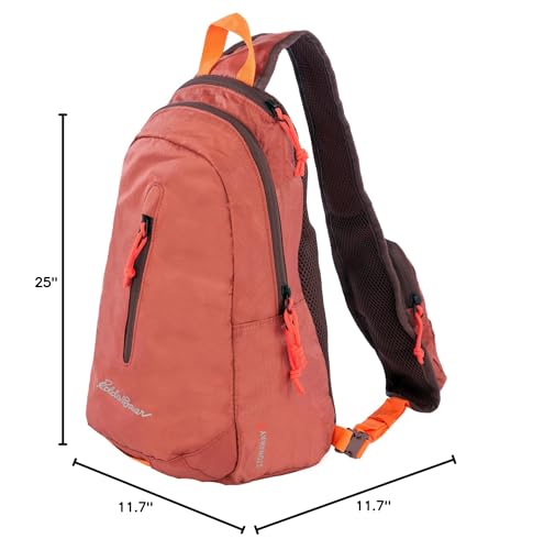 Eddie Bauer Stowaway Packable Sling Bag | Travel | Outdoor | Lightweight | Compact | Ripstop Nylon, Maroon-10L
