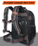 WELKINLAND 76Pockets Tool Backpack, Hard-Bottom Electrician Backpack, Large Heavy-Duty HVAC/Mechanic Backpacks, Waxed-Canvas Technician Backpacks With 16'' Laptop Compartment For Men