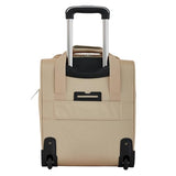 French Connection 16" Underseat Carry-On Luggage with USB/USB-C Ports, Toasted Almond