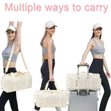 BLUBOON Duffle Bag Girls Kids Cute Gym Bag with Shoes Compartment & Wet Separation Waterproof Sports Overnight Travel Bag