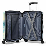 World Traveler Chariot Snow Paws Pet Lover 20-Inch Carry-On Hardside Expandable Spinner Luggage with TSA Lock