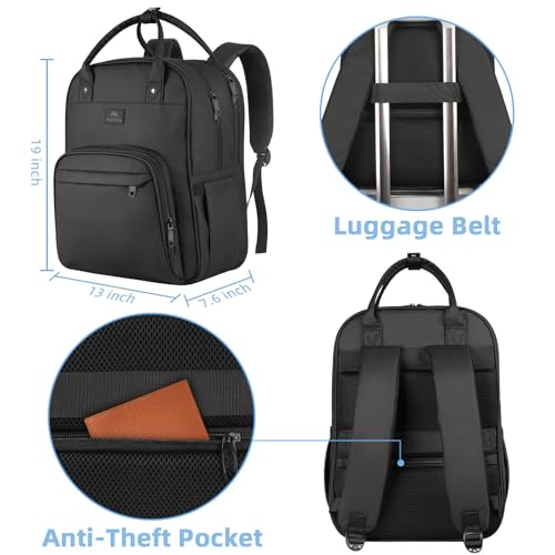 MATEIN Medical Backpack, 17 Inch Laptop Backpack with Removable Organizer