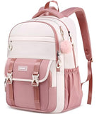 LIBENED School Backpack for Teen Girls & College Women, Water-Resistant Ergonomic 15.6 inch Laptop Bookbag, Cute Aesthetic Middle & High School Travel Backpack