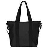 RAINS Tote Bag Mini - Black Waterproof Shoulder Bag for Men and Women - Everyday Tote for Work, Travel, Shopping with Coated Zip and Carry Handles - 2 Year Warranty