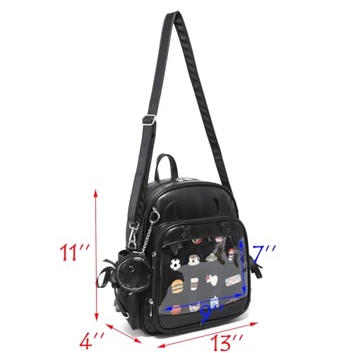 CHERRY SAUCE Devil Halloween Ita Backpack Crossbody Purse For Gothic Anime