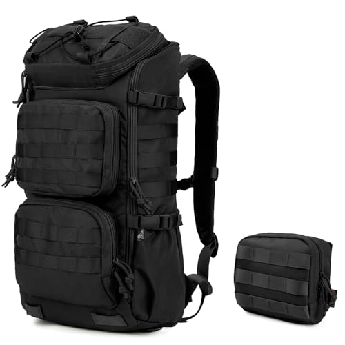 Mardingtop 25L Tactical Molle Backpack + Molle Admin Tactical Utility Pouch