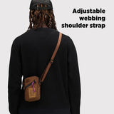 Topo Designs Mini Shoulder Bag - Over the Shoulder Bag for Daily Carry Essentials, Fanny Pack Carry Option, Bike Light Attachment Loop, Designed in Sunny Colorado (Ash Green)