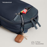 Troubadour Apex 4.0 Compact - 16L Premium Laptop Backpack - Ergonomic & Water Resistant - Designed for Work and Travel - Ink Blue