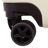 London Fog Brentwood II 25" EXPANDABLE HARDSIDE SPINNER Cream
