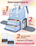 YOREPEK Nail Polish Backpack for Manicurist, Holds 96 to 100+ Bottles