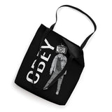 Obey TV Zombie Media Brainwashing Television Mind Control Tote Bag