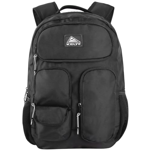 Kelty 18 Inch 25 Liter Capacity Multipocket Laptop Backpack, Padded Back, Air Mesh Shoulder Straps for Travel, Commuting