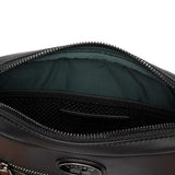 Lacoste Embossed Monogram Shoulder Bag, Black, One Size