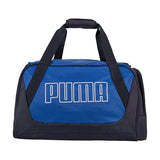 PUMA Form Factor Duffel with Adjustable Strap, Padded Bottom & Zip Pockets, New Navy/Vibrant Blue, One Size