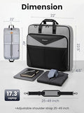 Mancro Garment Bags for Travel Fits 5 Suits, Wrinkle Free Suit Bag Travel