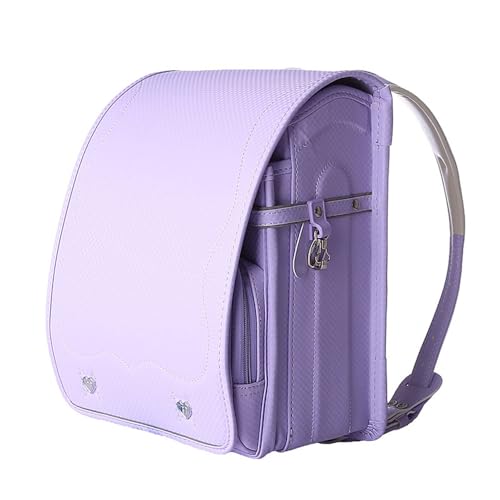 Star-Wind Randoseru automatic Lock Japanese school bags for girls boys Senior PU leather light weight Rain Cover