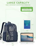 MAY TREE Mesh Backpack, Heavy Duty Mesh Beach Bag for Women Men, Blue