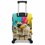 World Traveler Chariot Fiesta Paws Pet Lover 20-Inch Carry-On Hardside Expandable Spinner Luggage with TSA Lock