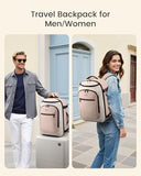 LOVEVOOK 40L Travel Backpack for Women & Men,Airline Approved Carry On Backpack with 3 Packing Cubes,TSA Waterproof Personal Item Bag,Weekender Overnight Essentials Backpacks fits 18" Laptop