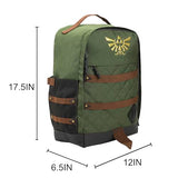 Bioworld The Legend Of Zelda Hyrule Crest 17" Green adult Backpack