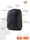 Wildcraft Polyester Torres 20 Laptop Backpack for Travel, Gym, Office | Unisex Backpack with Rain cover | Bags for Mens & Womens (Topo_Black,20 L)