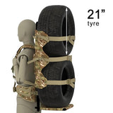 MT Tactical Load-Bearing Rucksack Frame – Heavy-Duty External Frame, 200 lbs Capacity, Universal Fit for Rucksacks, Foldable Cargo Shelf, Ripstop Nylon
