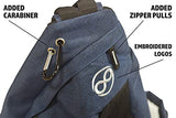 Infinite Discs Slinger Deluxe Disc Golf Backpack for Quick Disc Storage, 12 Discs in Your Bag (Blue)