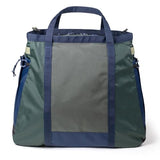 Topo Designs Mountain Gear Bag, Enormous Tote Style Free Standing Bag, Recycled Nylon, Abrasion Resistant (Forest/Bone White)