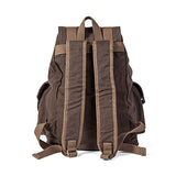 GOOTIUM 21101KA-S Specially High Density Thick Canvas Backpack Rucksack, Coffee, Small