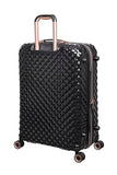 It Luggage Glitzy 27" Hardside Checked 8 Wheel Expandable Spinner, Black