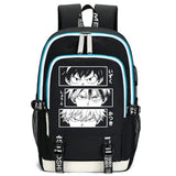 blucagand Anime Backpack Canvas Capacity Roomy Laptop Manga Backpack