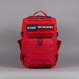 WOLFpak 35L Athletic Gym Backpack - Durable 1000D Waterproof Oxford Material with MOLLE Webbing, Laptop Pocket & Dual Cup Holders, Durable Fitness/Travel/Military Daypack (Elite Red)