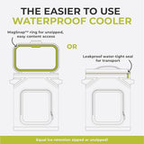 CORE Magnetic Leak Proof 24 Can Soft Cooler with Waterproof Zipper | Insulated Bag Portable Ice Chest Box | Best Backpack Cooler for Food & Beverages for Tailgating, Car Camping, and Family Picnics