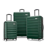 Samsonite Omni 2 Hardside 3 Piece Set - Includes Carry-On, Medium, & Large Checked Suitcases - 360° Dual Spinner Wheels - Integrated TSA Lock & Expansion - Amazon Exclusive - Emerald Green