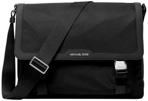 Michael Kors Men's Malone Cargo Messenger Bag, Black, One Size