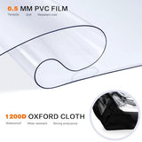 PAMANO Clear Backpack Transparent Heavy Duty School PVC Bookbag See Through Bag Boys and Girls for College Work Travel Security