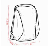 MZS Motorcycle Backpack, 48L Expandable Hard Shell Helmet Backpack for Men Women, Waterproof Motorbike Travel Back Pack Reflective Riding Storage Bag Accessories