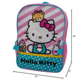 AI ACCESSORY INNOVATIONS Hello Kitty 2 Piece Backpack Set, Girls Kawaii 16" School Bag, Pink