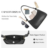 S-ZONE Leather Shoulder Bags for Women Small Shoulder Purse Handbags Clutch Hobo Bag Cute Purses