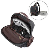 S-ZONE Padded Foldable Bag for DSLR SLR Camera TLR Sony Canon Nikon or Flash, grey, M, Foldable, padded, lightweight