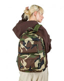 EASTPAK Padded Double – 24L Squared Backpack with Dual Front Pockets, 13” Laptop Sleeve, Bottle Holder & Padded Straps, Camo
