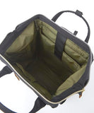 Anero ATB0193Z Backpack with Clasp, (R), A4 Base, Water Repellent, Multiple Storage, PC Storage, Black