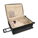 Briggs & Riley 31" Extra Large Expandable Spinner - Checked Luggage for Travel, Suitcases with Wheels, Softside Rolling Bag for Men & Women, Self-Repairing Zipper - Baseline Collection, Black