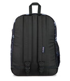 JanSport Cross Town Plus Backpack - Large Main Compartment, Side Water Bottle Pocket, 15-Inch Padded Laptop Sleeve - Pastel Petals - Black