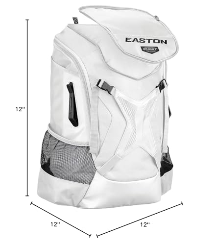 Easton | GHOST NX Backpack Bag Series | Adult | Team Logo Embroidery Panel | White