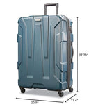 Samsonite Centric Hardside Expandable Luggage with Spinner Wheels, Teal, Checked-Large 28-Inch