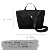 RADLEY London Montague Lane Medium Zip Top Nylon Satchel Crossbody Bag