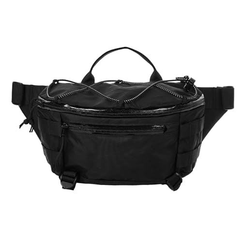VOTAGOO GEAR X-Pac 7L Sling Bag, Lightweight Crossbody Waist Pack with Fidlock Buckle & YKK Zippers for Commute/Outdoor (Black)