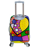 Rockland Departure Hardside Spinner Wheel Luggage, Heart, 2-Piece Set (20/28)