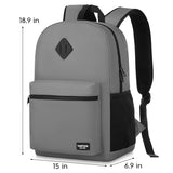 17 Inch School Backpack,Unisex Classic Bookbag Teens Schoolbag with USB Port for High School College Office Work Travel